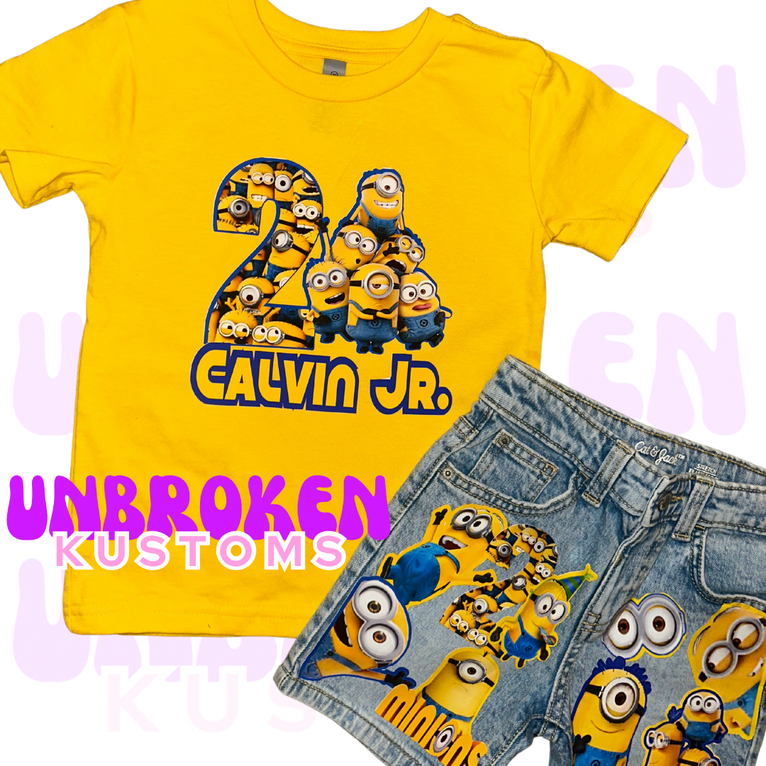 Minions Birthday Set - Minions Birthday Outfit - Minions Birthday