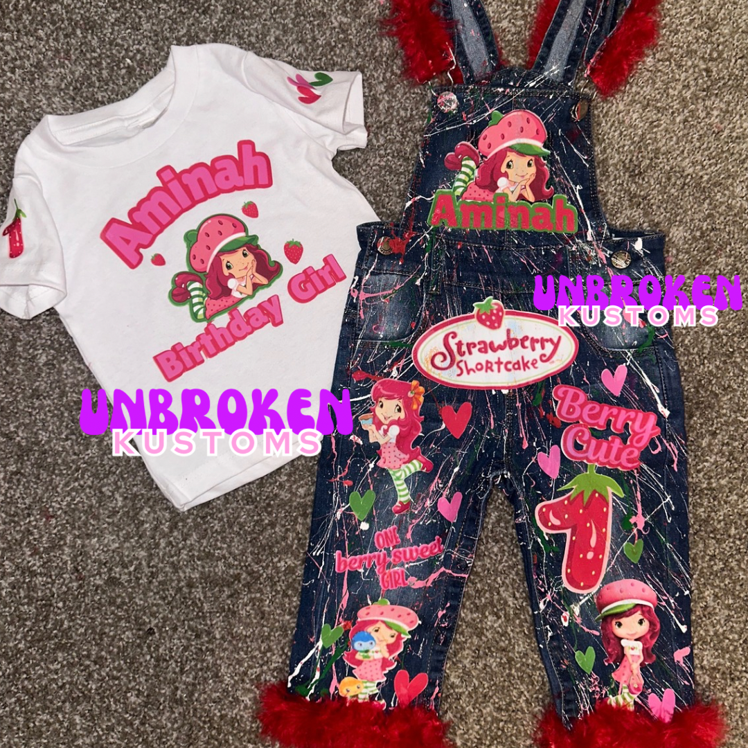 Strawberry Shortcake Inspired Birthday Outfit