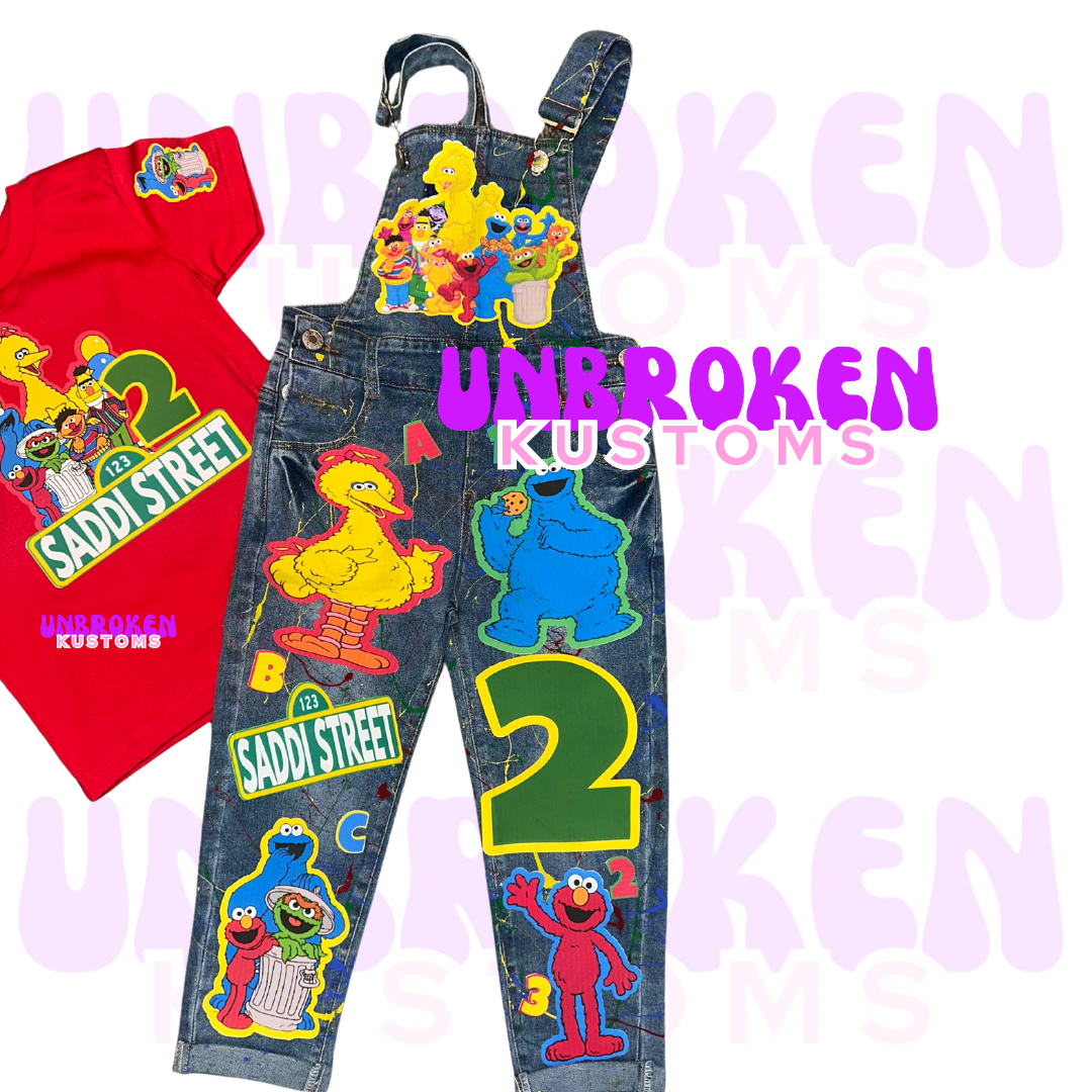 Sesame Street Birthday Set - Sesame Street Birthday Outfit - Sesame Street Birthday