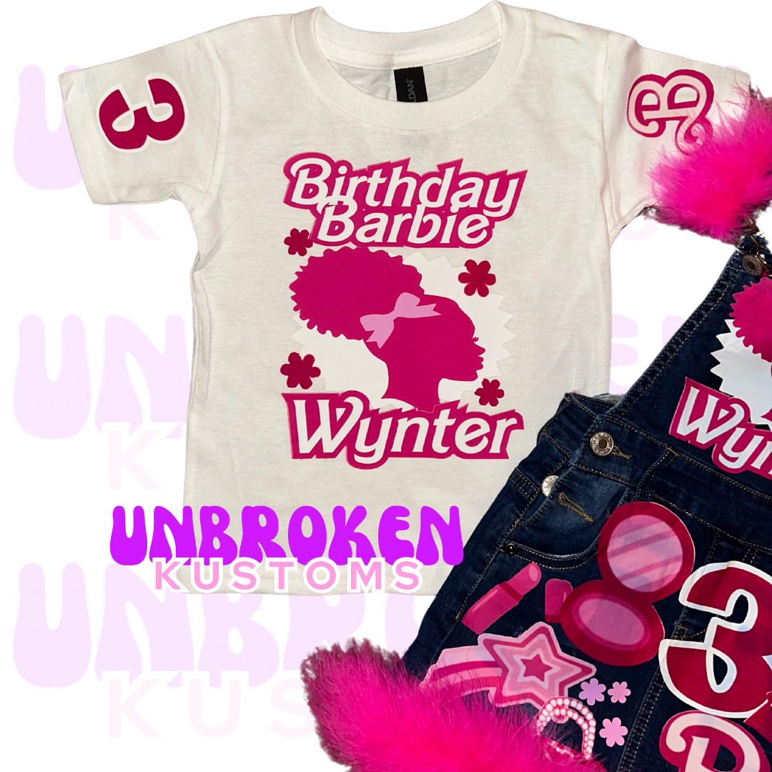 Barbie Birthday Set - Barbie Birthday Outfit - Barbie Birthday