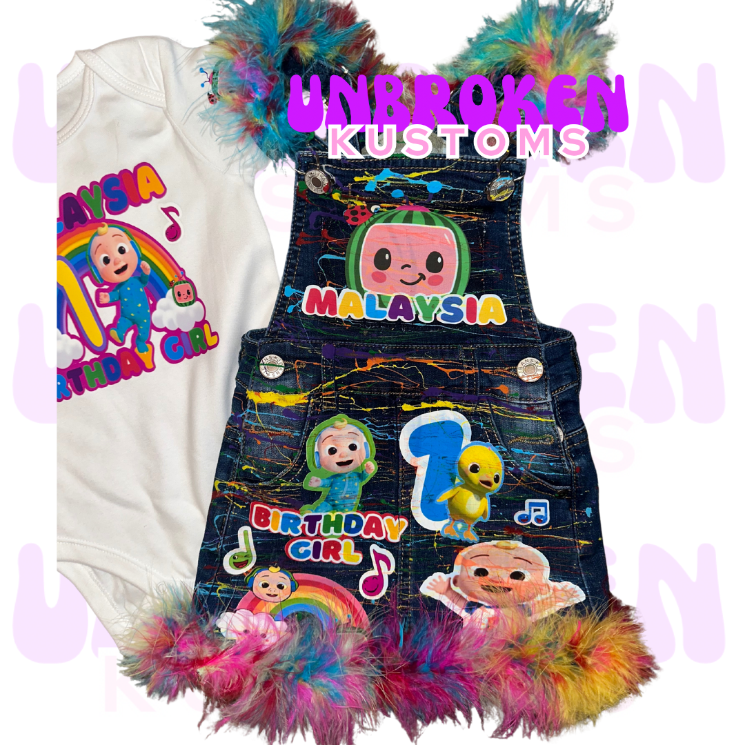 Cocomelon Birthday Set - Cocomelon Birthday Outfit - Cocomelon Birthday