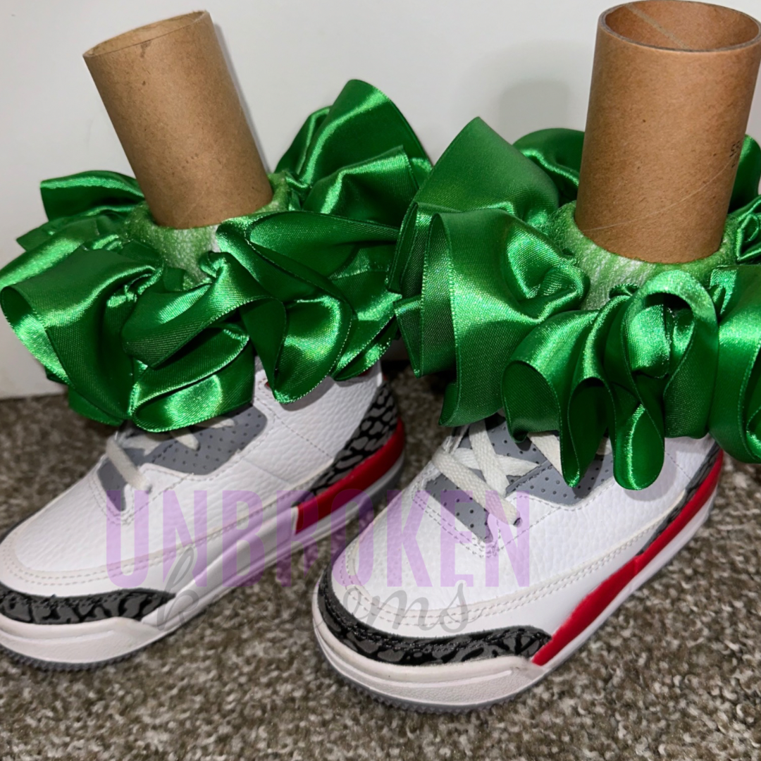 Green Kids Tutu Ruffle Socks