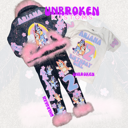 Bluey Birthday Set - Bluey Birthday Outfit - Bluey Birthday
