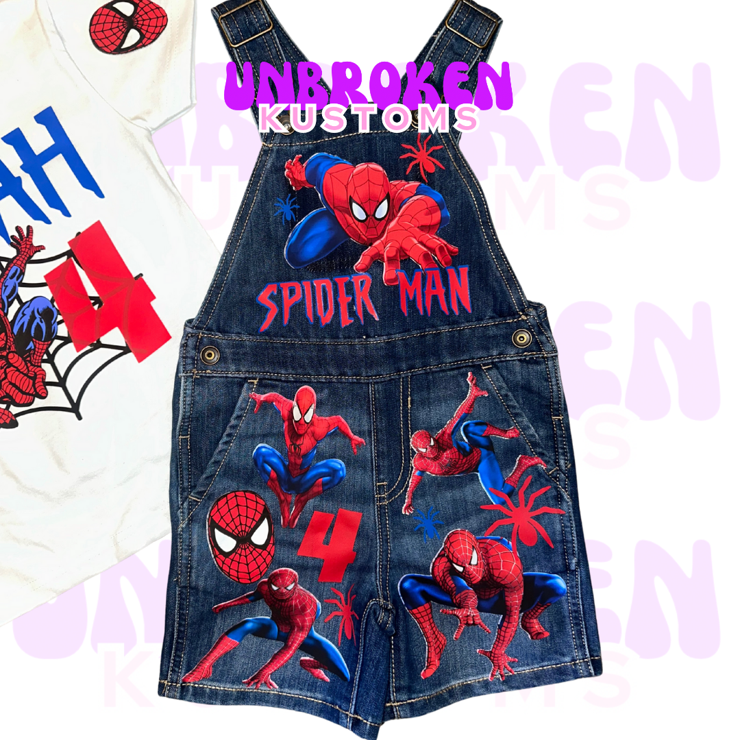SpiderMan Birthday Set - Spider Man Birthday Outfit - Spider Man Birthday
