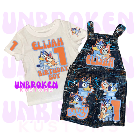 Bluey Birthday Set - Bluey Birthday Outfit - Bluey Birthday