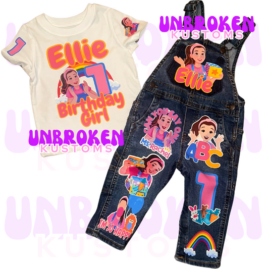 Ms. Rachel Overalls - Ms. Rachel Birthday Overalls - Ms. Rachel Birthday Outfit