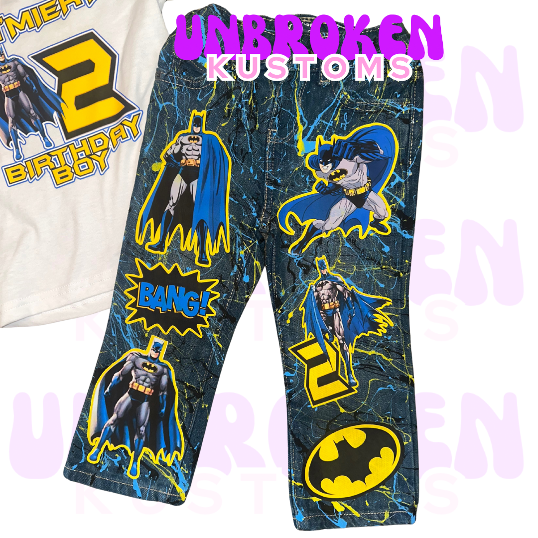 Batman Birthday Set - Batman Birthday Outfit - Batman Birthday