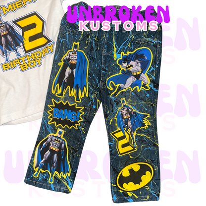 Batman Birthday Set - Batman Birthday Outfit - Batman Birthday