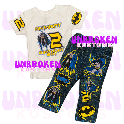 Batman Birthday Set - Batman Birthday Outfit - Batman Birthday