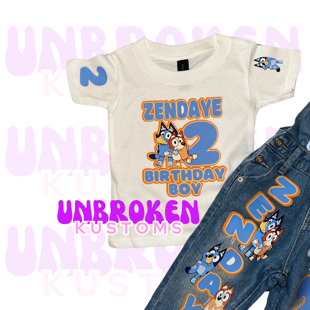 Bluey Birthday Set - Bluey Birthday Outfit - Bluey Birthday