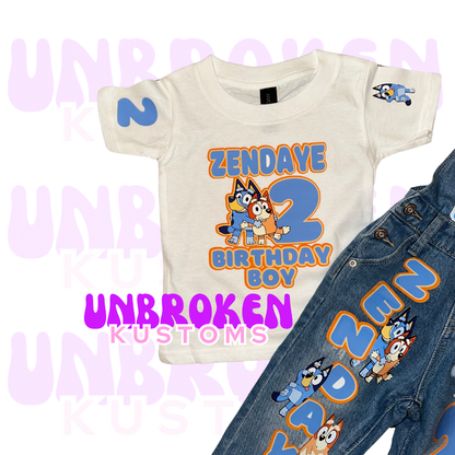Bluey Birthday Set - Bluey Birthday Outfit - Bluey Birthday