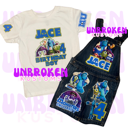 Monsters Inc Birthday Set - Monster University Birthday Outfit - Monster Inc Birthday