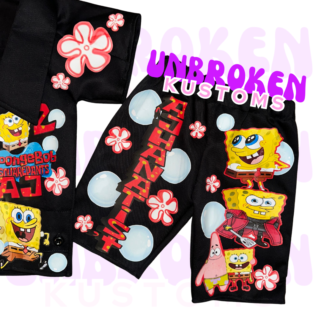SpongeBob Birthday Set - SpongeBob Birthday Outfit - SpongeBob Birthday