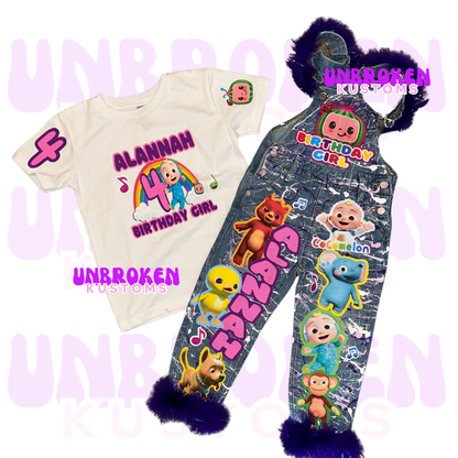Cocomelon Birthday Set - Cocomelon Birthday Outfit - Cocomelon Birthday