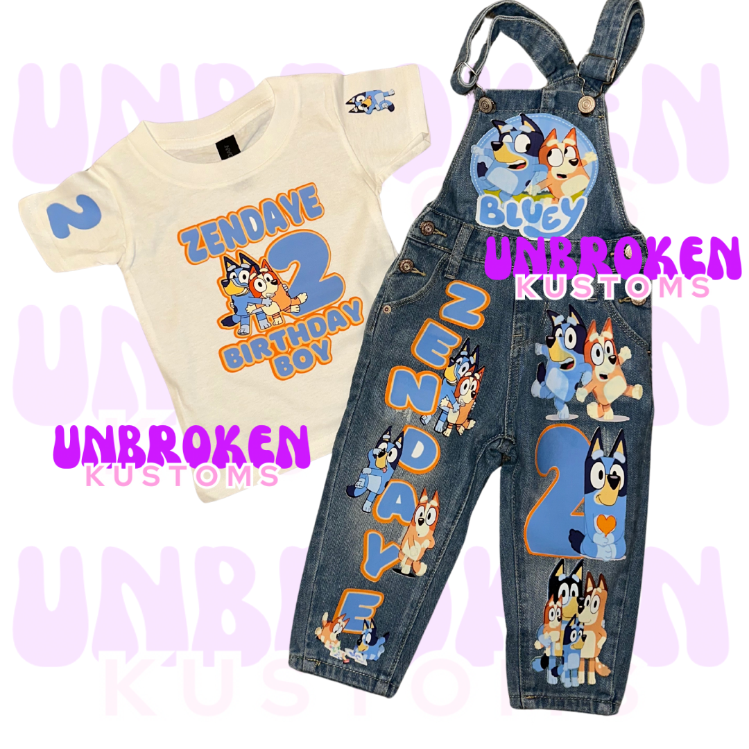 Bluey Birthday Set - Bluey Birthday Outfit - Bluey Birthday
