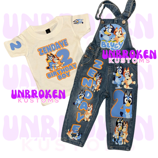 Bluey Birthday Set - Bluey Birthday Outfit - Bluey Birthday
