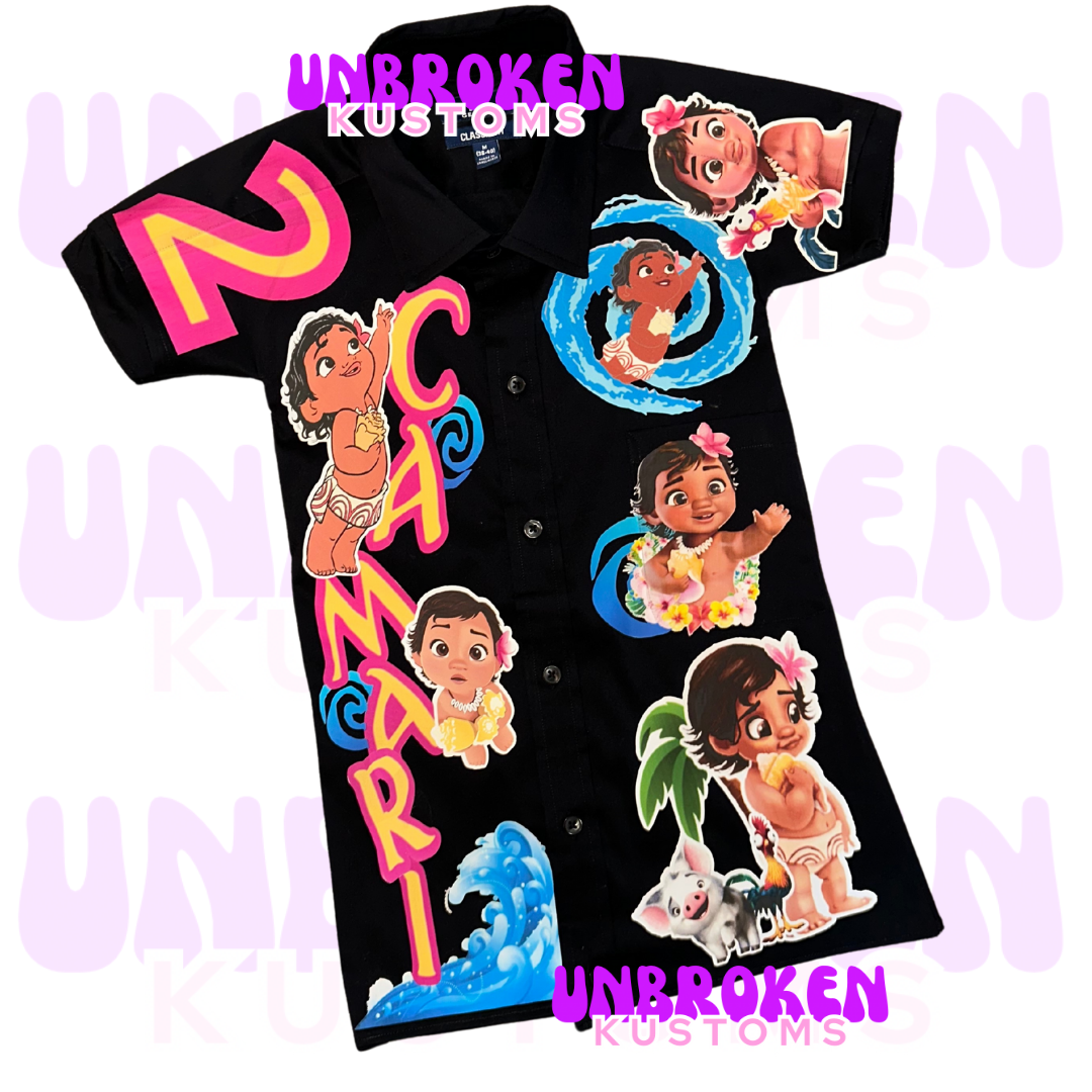 Moana Custom Birthday Outfit