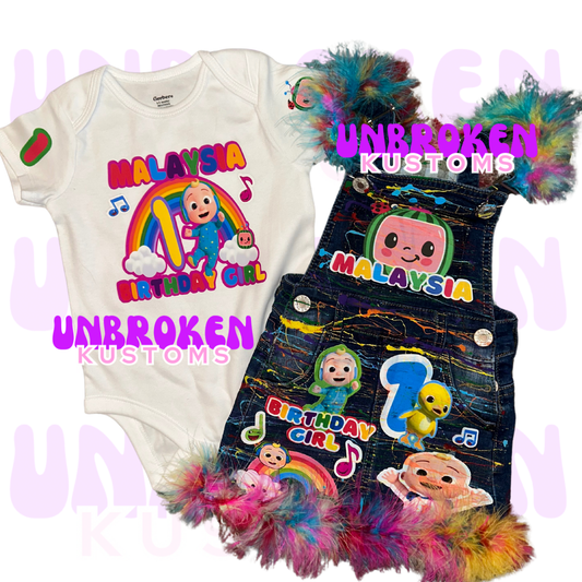 Cocomelon Birthday Set - Cocomelon Birthday Outfit - Cocomelon Birthday