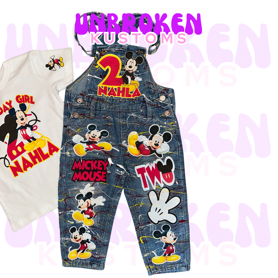 Mickey Mouse Birthday Set - Mickey Mouse Birthday Outfit - Mickey Mouse Birthday