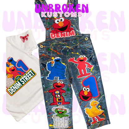 Sesame Street Birthday Set - Sesame Street Birthday Outfit - Sesame Street Birthday