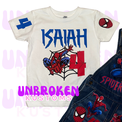 SpiderMan Birthday Set - Spider Man Birthday Outfit - Spider Man Birthday