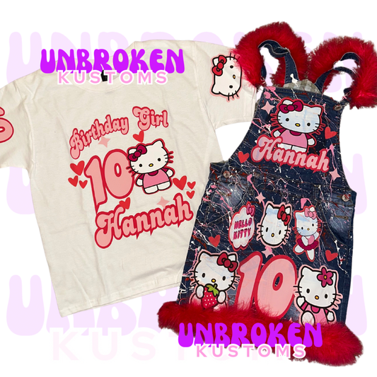 Hello Kitty Birthday Set - Hello Kitty Birthday Outfit - Hello Kitty Birthday