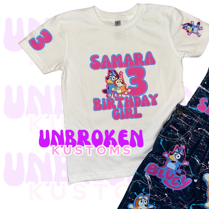 Bluey Birthday Set - Bluey Birthday Outfit - Bluey Birthday