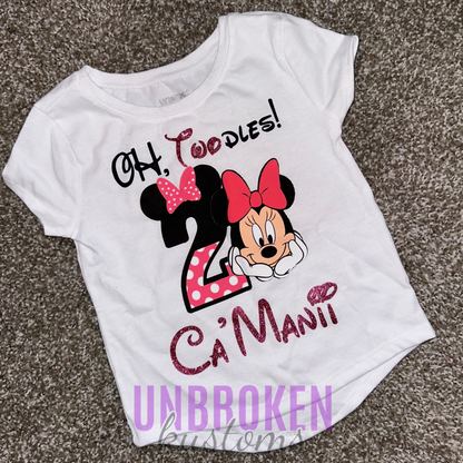 Minnie Mouse Inspired Birthday Outfit