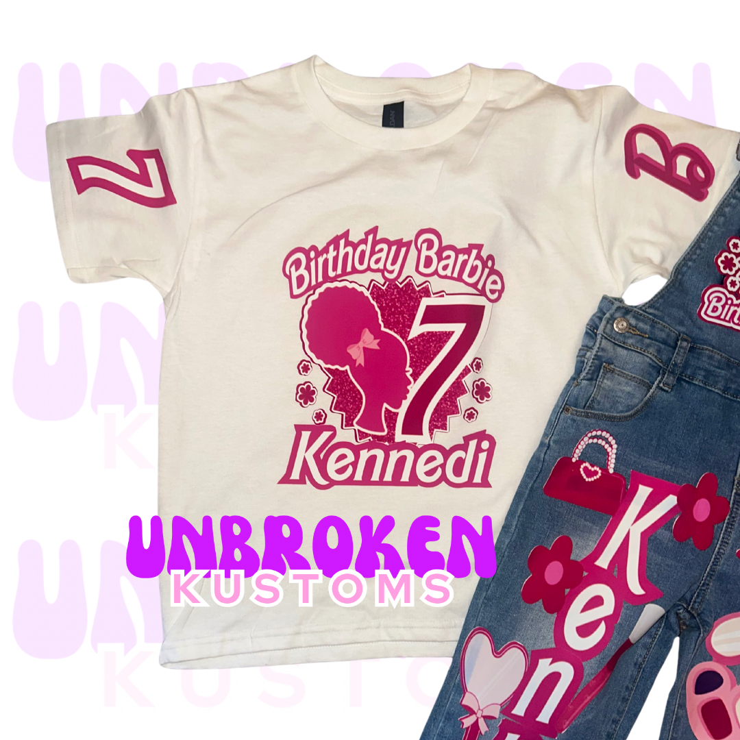 Barbie Birthday Set - Barbie Birthday Outfit - Barbie Birthday
