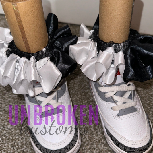 Black & White Kids Tutu Ruffle Socks