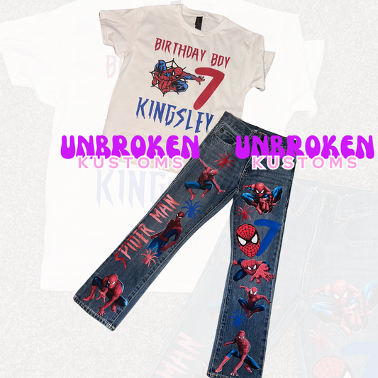 Spider-Man Theme Birthday Outfit