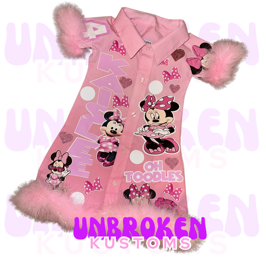 Minnie Mouse Birthday Dress - Minnie Mouse Birthday Outfit - Minnie Mouse Birthday