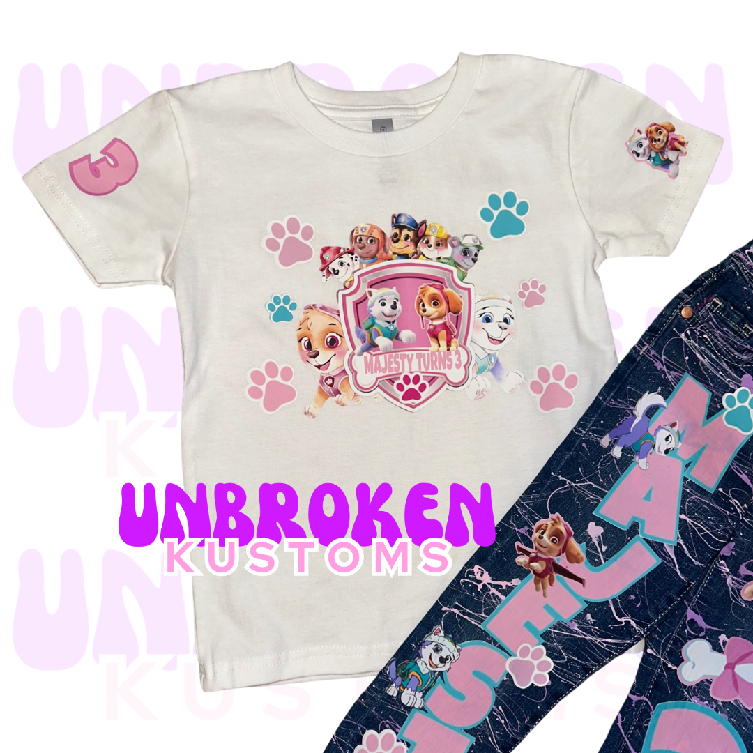 Skye Paw Patrol Birthday Set - Skye Paw Patrol Birthday Outfit - Skye Paw Patrol Birthday
