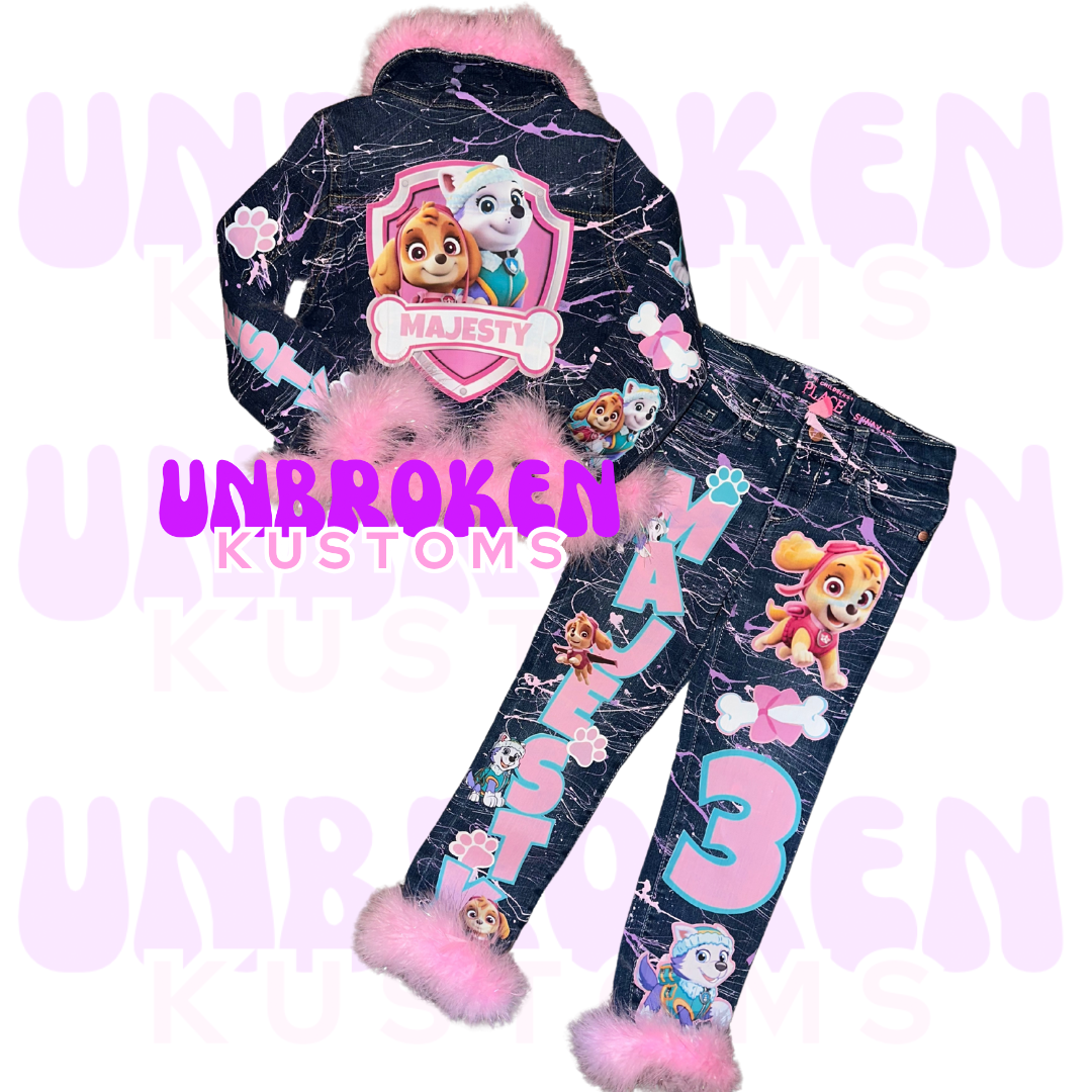 Skye Paw Patrol Birthday Set - Skye Paw Patrol Birthday Outfit - Skye Paw Patrol Birthday